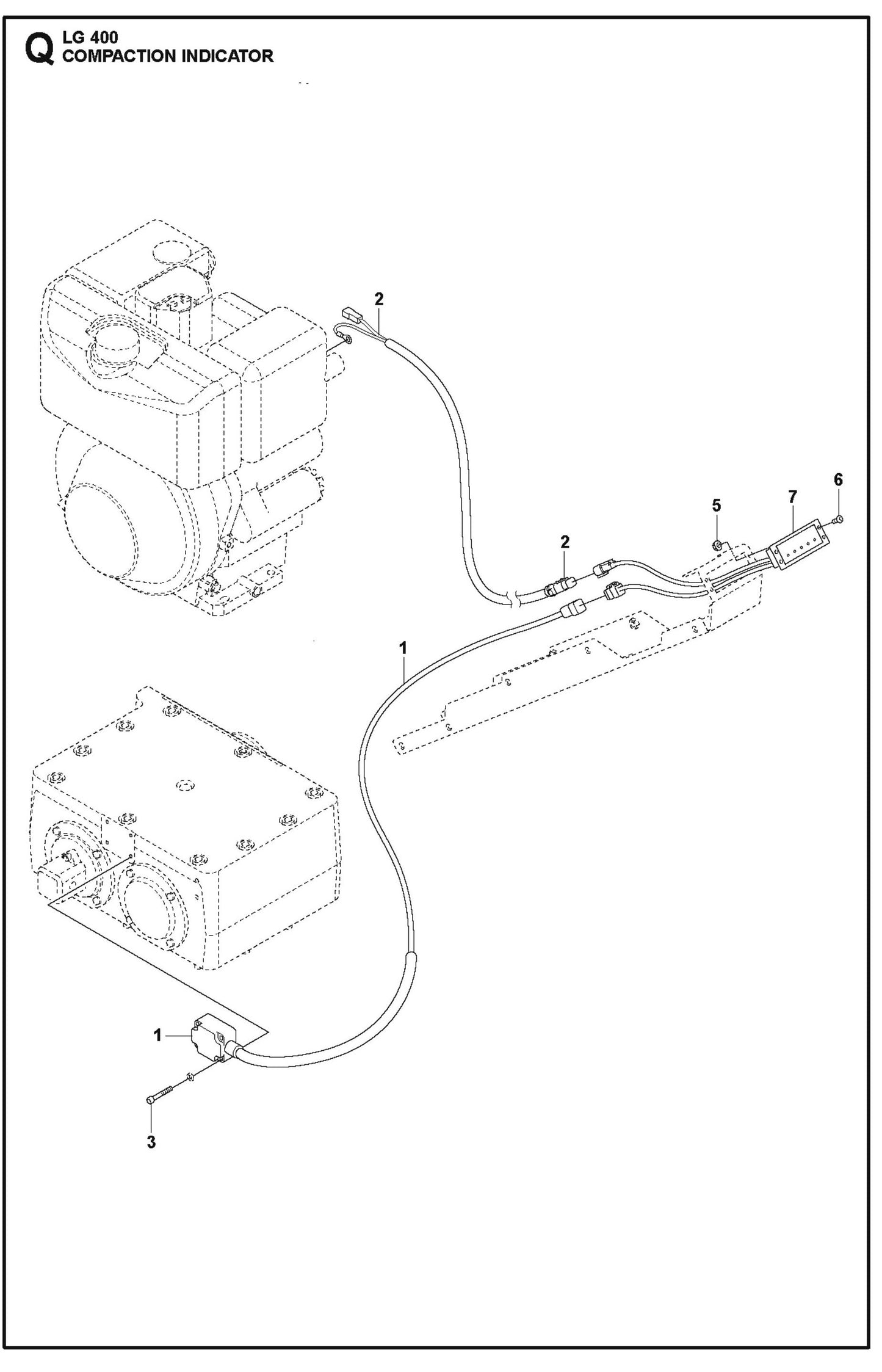 Compaction Indicator Parts For LG 400 Petrol By Husqvarna