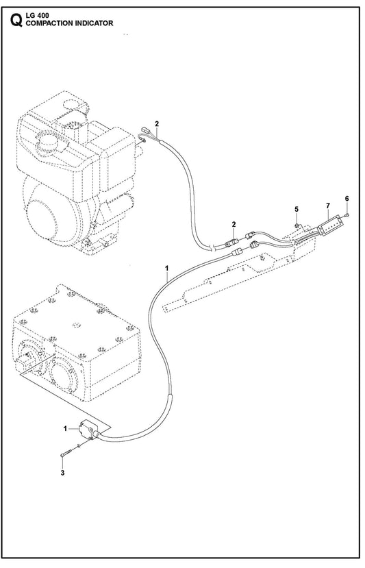 Compaction Indicator Parts For LG 400 Petrol By Husqvarna