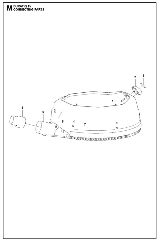 Connecting Parts For HTC T5 (4 kW) By Husqvarna