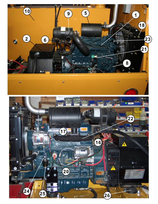 Engine Assembly Parts for MAXI-HEAT CPH 1000 (before 9999MXH08) by Allmand