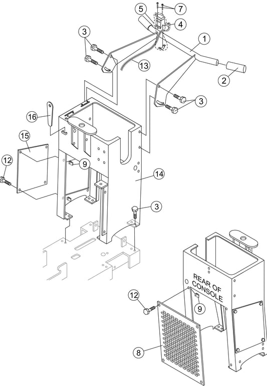 SP2S20H Console Assembly Parts