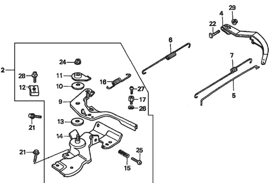 MVC70H/HW Honda GX160K1QMX2 Engine Control Assembly Parts