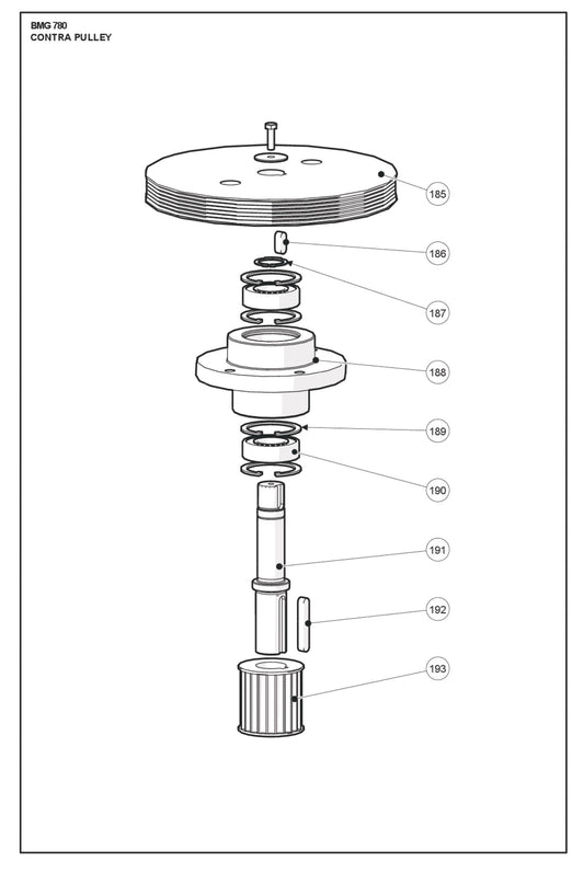 Contra Pulley Parts For BMG 780 By Husqvarna