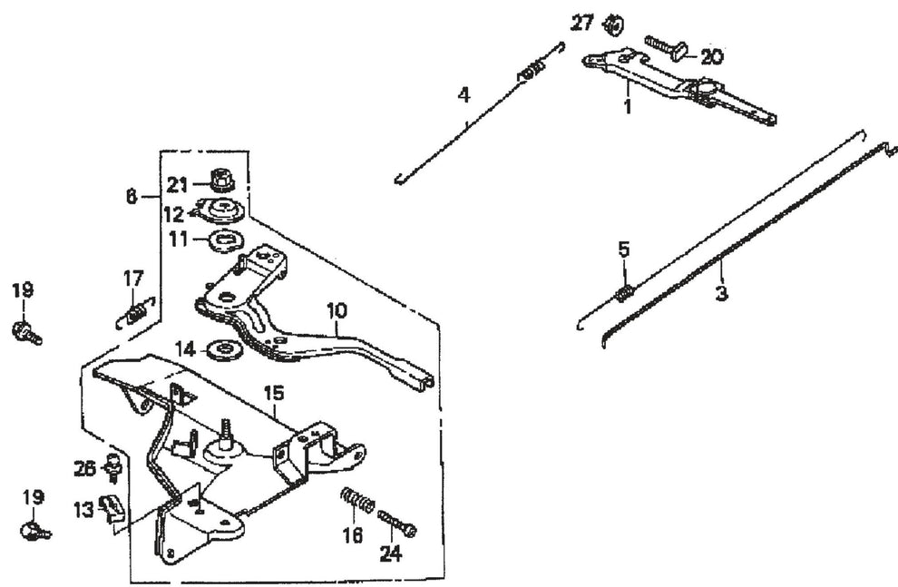 QP301TH HONDA GX240K1PA2 ENGINE ControlAssembly Parts By Multiquip