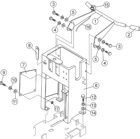 Console Assembly Parts (Push Model) for SP2 CE13H20 SCE13H20 SCE20H20 By Multiquip