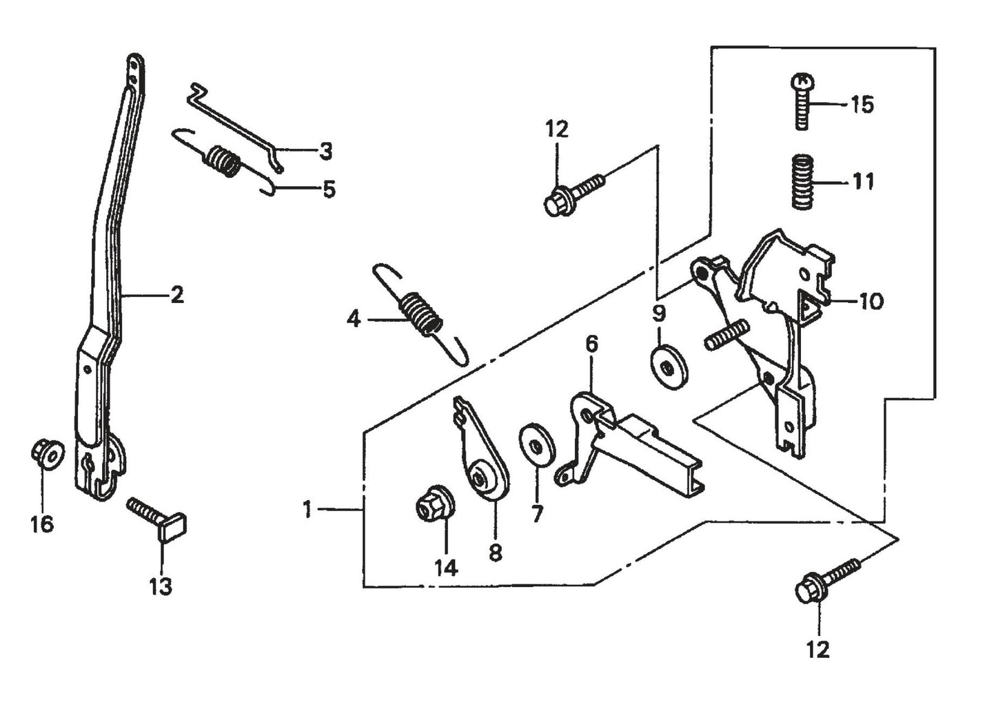 BP-25H Honda GXH50QXA Engine —Control Assembly Parts By Multiquip