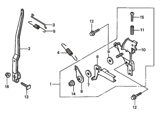 BP-25H Honda GXH50QXA Engine —Control Assembly Parts By Multiquip