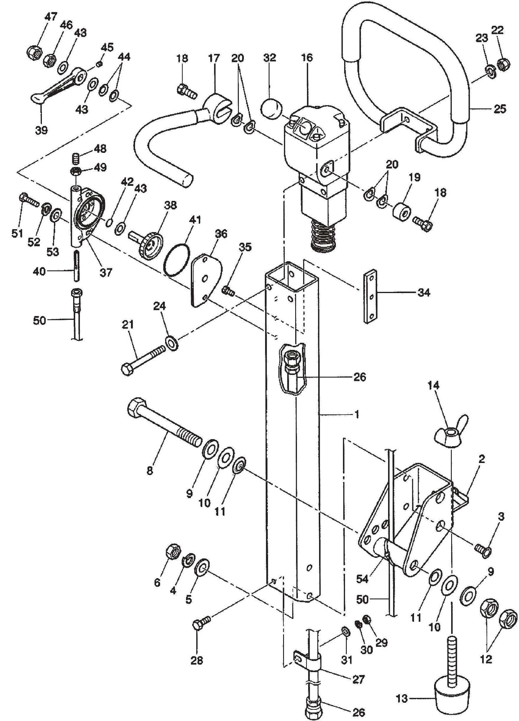 MVHR60HW Control Handle Assembly Parts