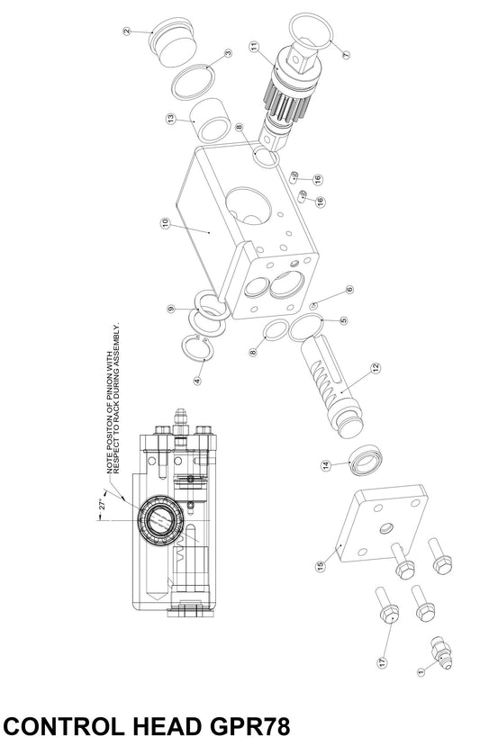 GPR78 Control Head Parts By MBW