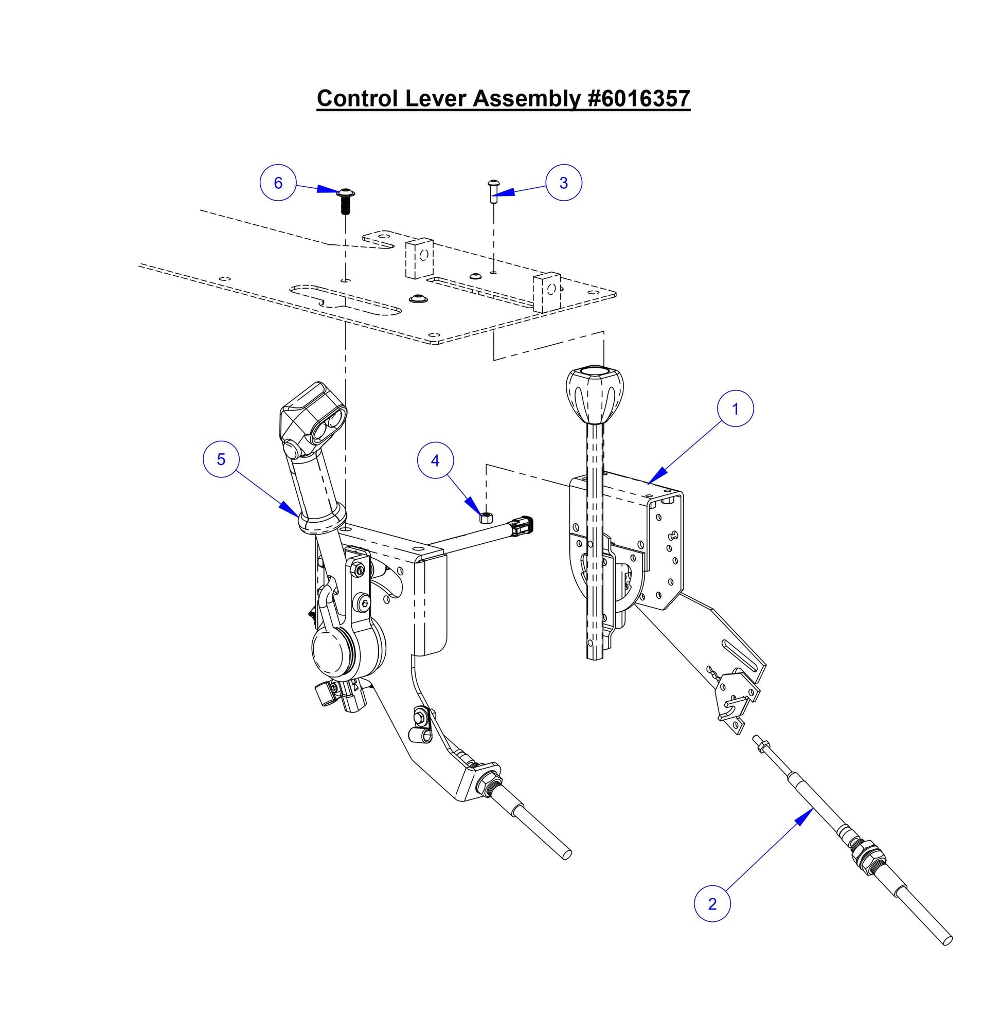 CC8574DD Control Lever Assembly 