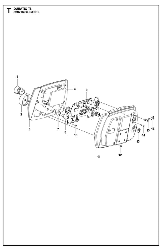 Control Panel Parts For HTC T8 By Husqvarna