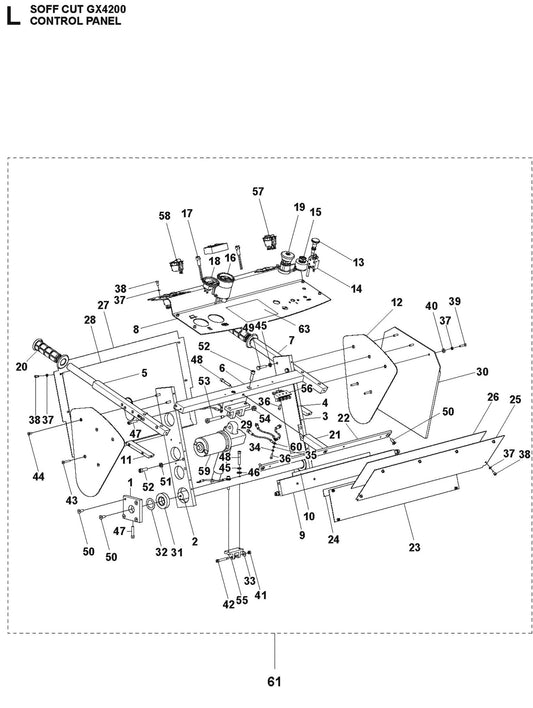 Control Panel Parts For Soff Cut GX4200 by Husqvarna