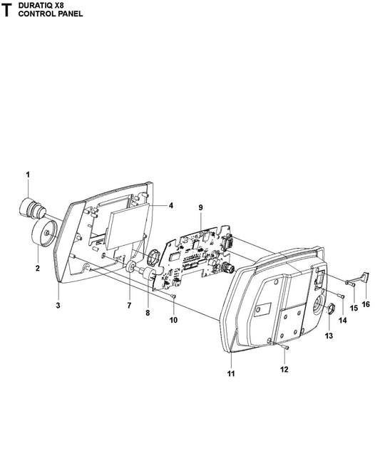 Control Panel Parts For HTC X8 By Husqvarna