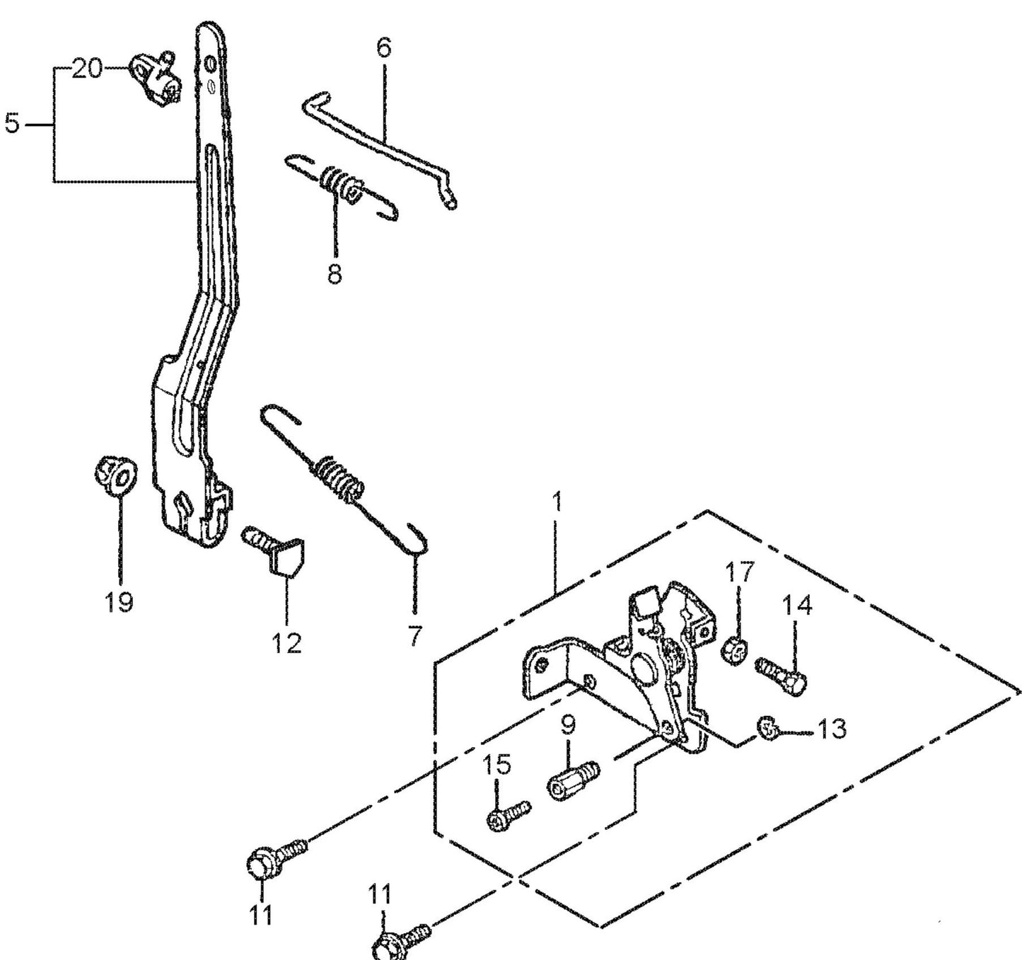 MT77HFR Honda GXR120RTKRB6 Engine Control Assembly Parts