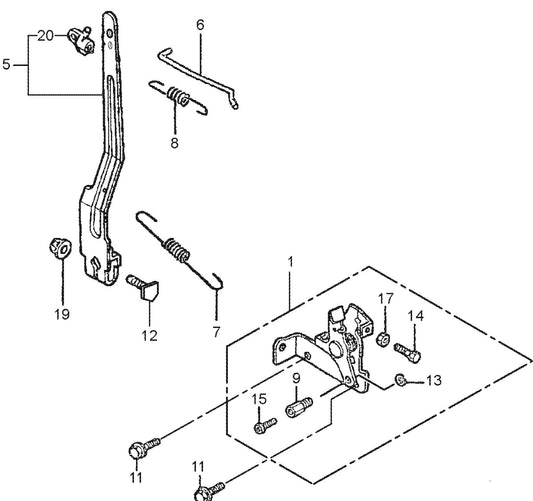 MT77HFR Honda GXR120RTKRB6 Engine Control Assembly Parts