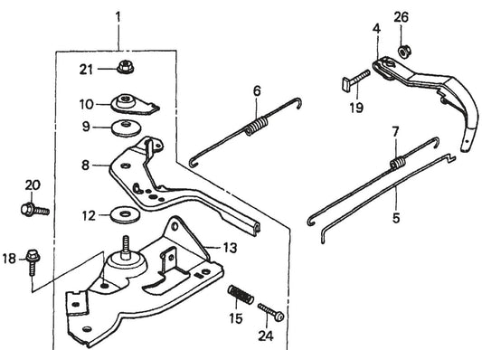 MQ QP204H HONDA GX120K1PX2/GX120U1PX2 Engine Control Assembly Parts By Multiquip