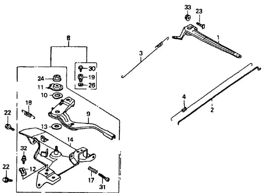 Control  Assembly Parts For MRH800GS HONDA GX390 Series Engine Vibratory Rollers By Multiquip