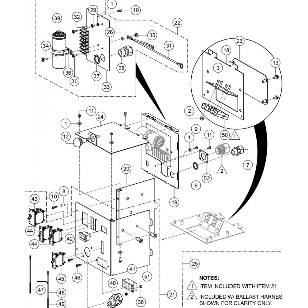 Control Panel Assembly Parts For LT6KV Light Tower By Multiquip