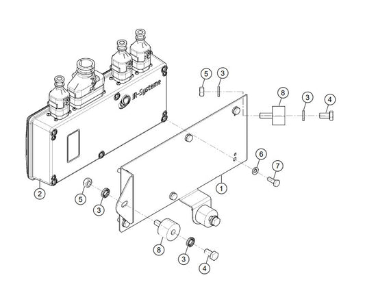 Control Unit Assembly Parts-RX 1575, RX 157533 YANMAR 3TNV80F DIESEL ENGINE