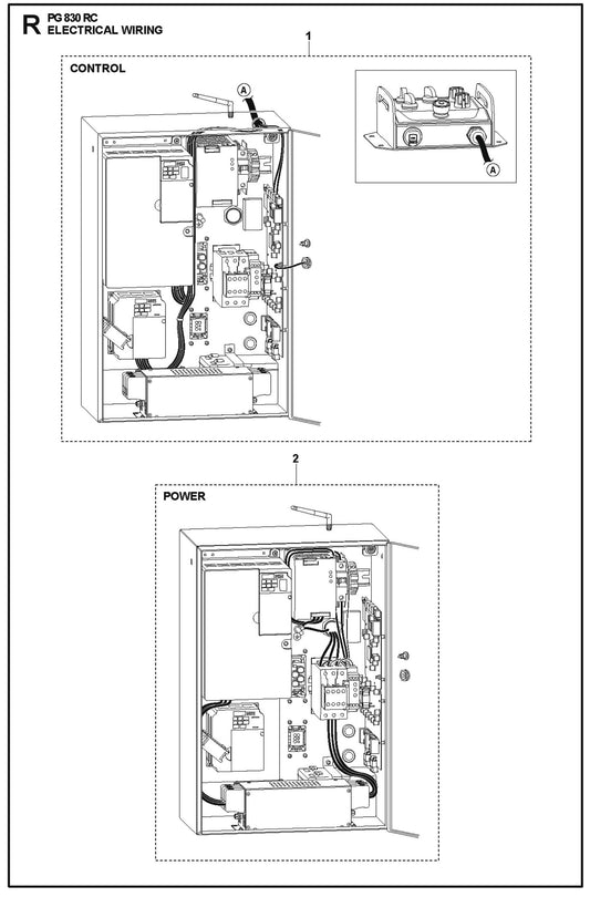 Electrical, Wiring Parts For PG 830 RC By Husqvarna