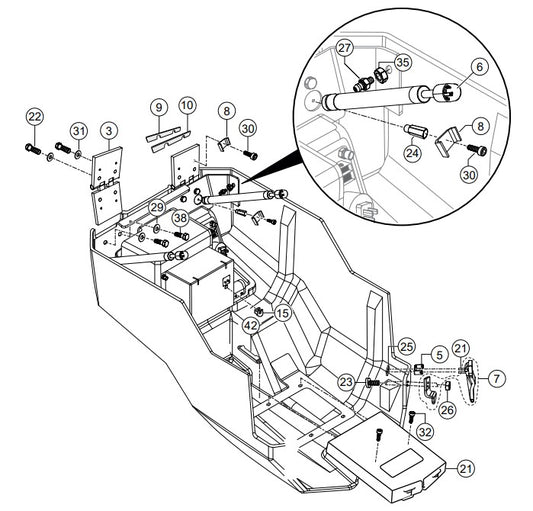 Cover Hood Bottom Assembly Parts-RX 1575, RX 157533 YANMAR 3TNV80F DIESEL ENGINE