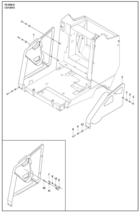 Covers Parts For FS4600 G By Husqvarna