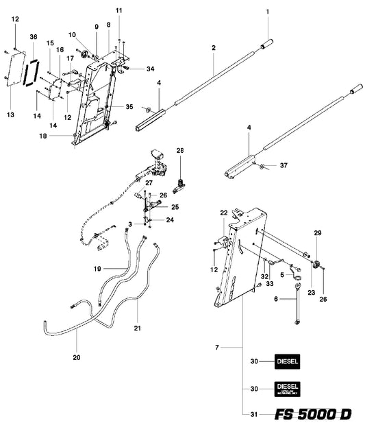 FS5000 Cowl Assembly Parts by Husqvarna