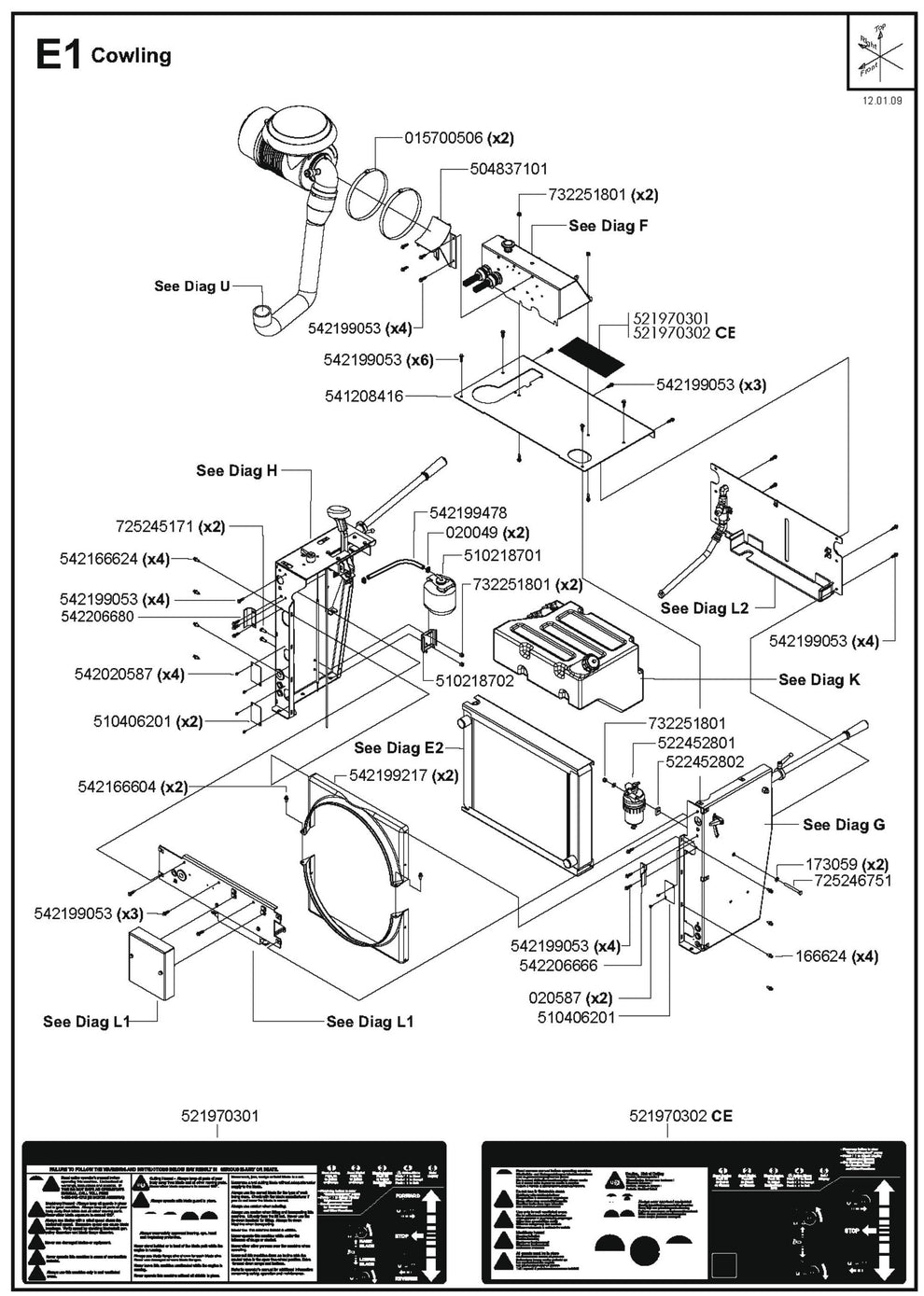 Cowling Parts For FS6800D By Husqvarna