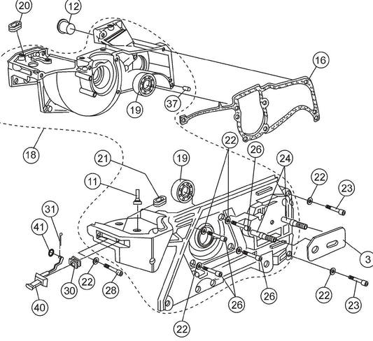 SHS81A Crankcase Assembly Parts