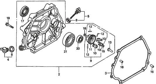 Honda GX390K1QWT2 Engine Crankcase Cover Assembly Parts For SP2 13H20A SP2 S20H20A  By Multiquip