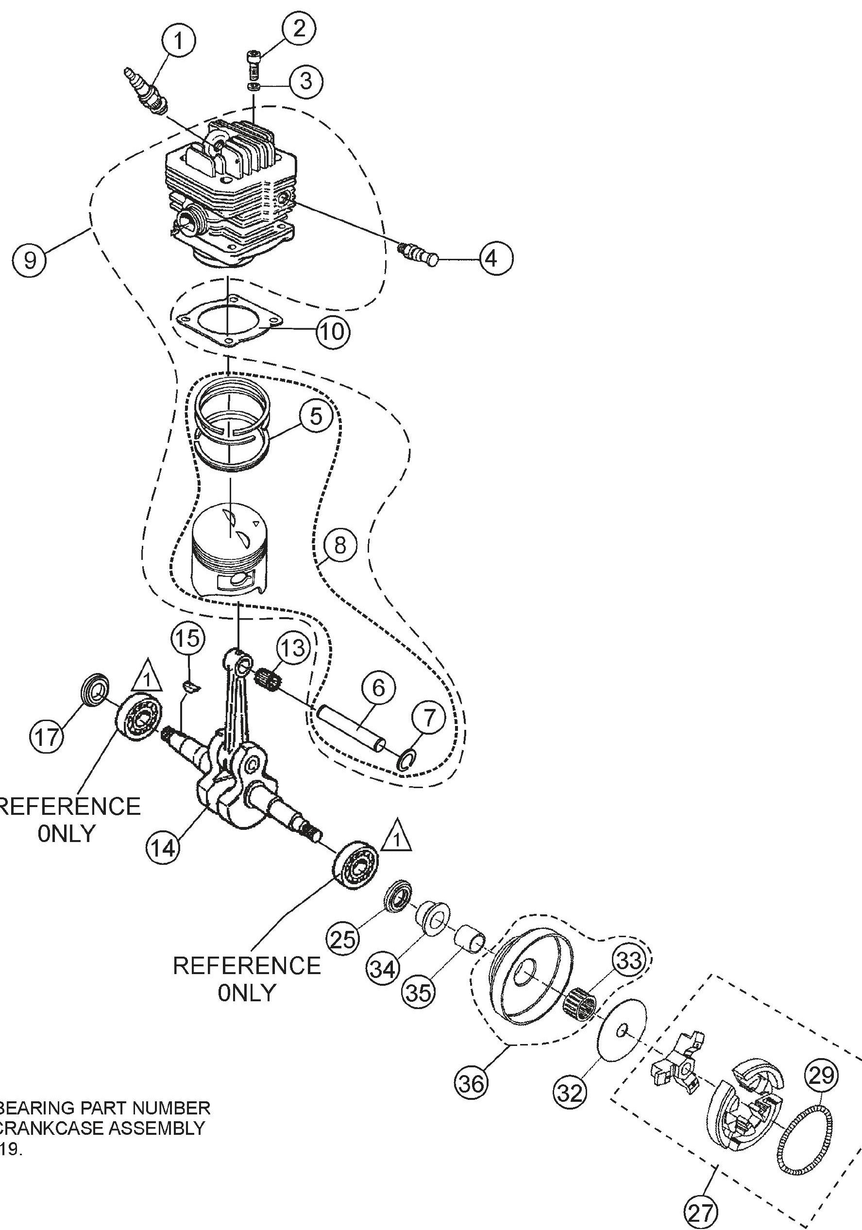 HS81A Crankshaft And Piston Assembly Parts