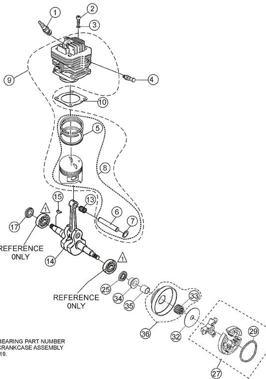 HS81A Crankshaft And Piston Assembly Parts