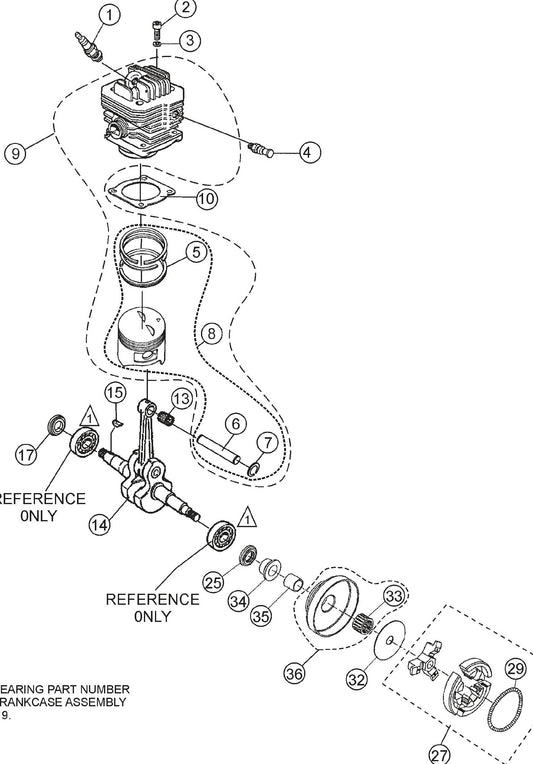 SHS81A Crankshaft And Piston Assembly Parts