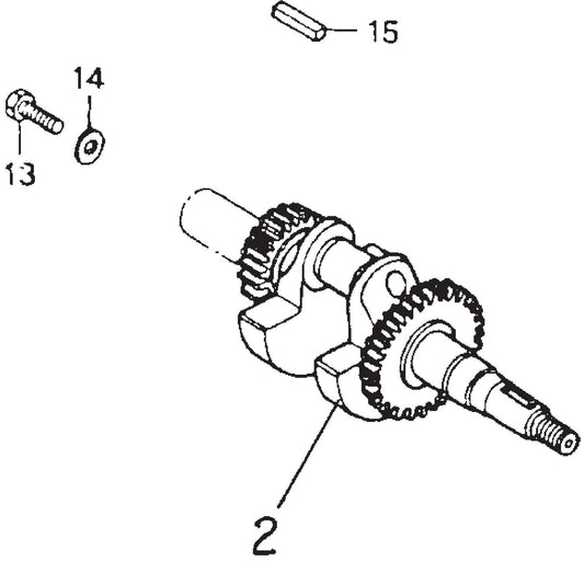 MVC77 Honda GX160K1QX2 Crankshaft Assembly Parts