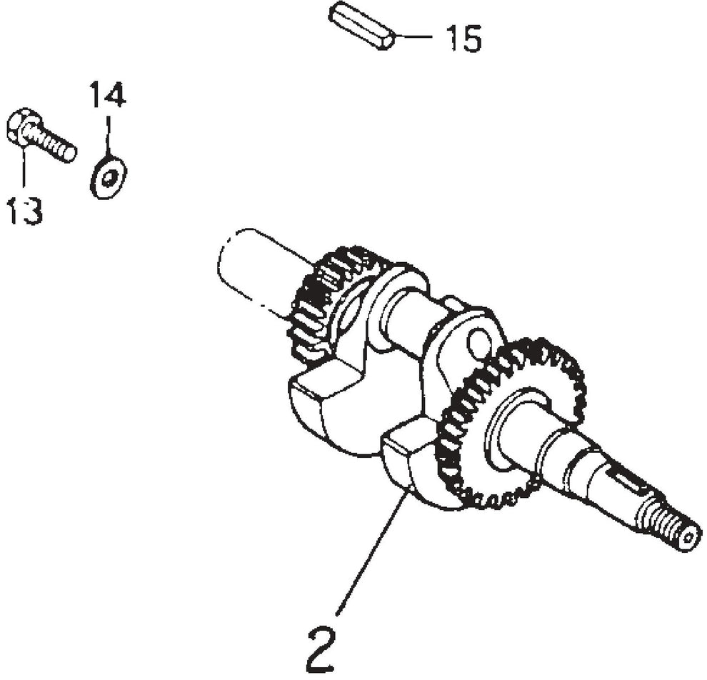 MVC77 Honda GX160K1QX2 Crankshaft Assembly Parts