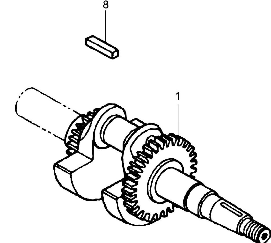 MVB85H Honda GX120UT2SM12 Engine Crankshaft Assembly Parts