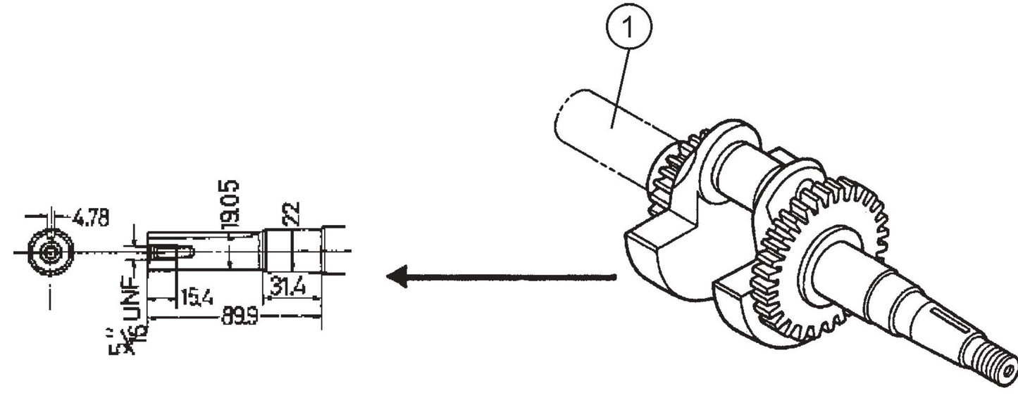 MVC80VH/VHW Crankshaft Assembly Parts