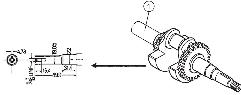MVC80VH/VHW Crankshaft Assembly Parts