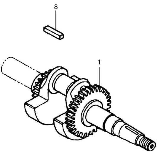 MVH128GH Honda GX160UT2SCM Crankshaft Assembly Parts
