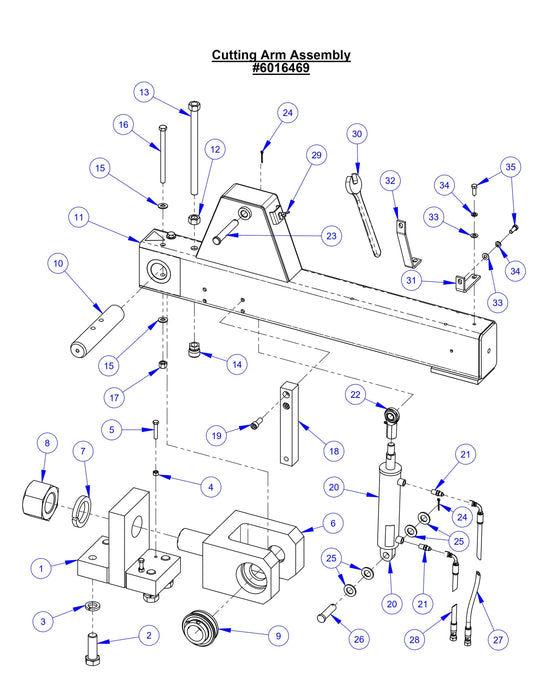 CC8574DD Cutting Arm Assembly