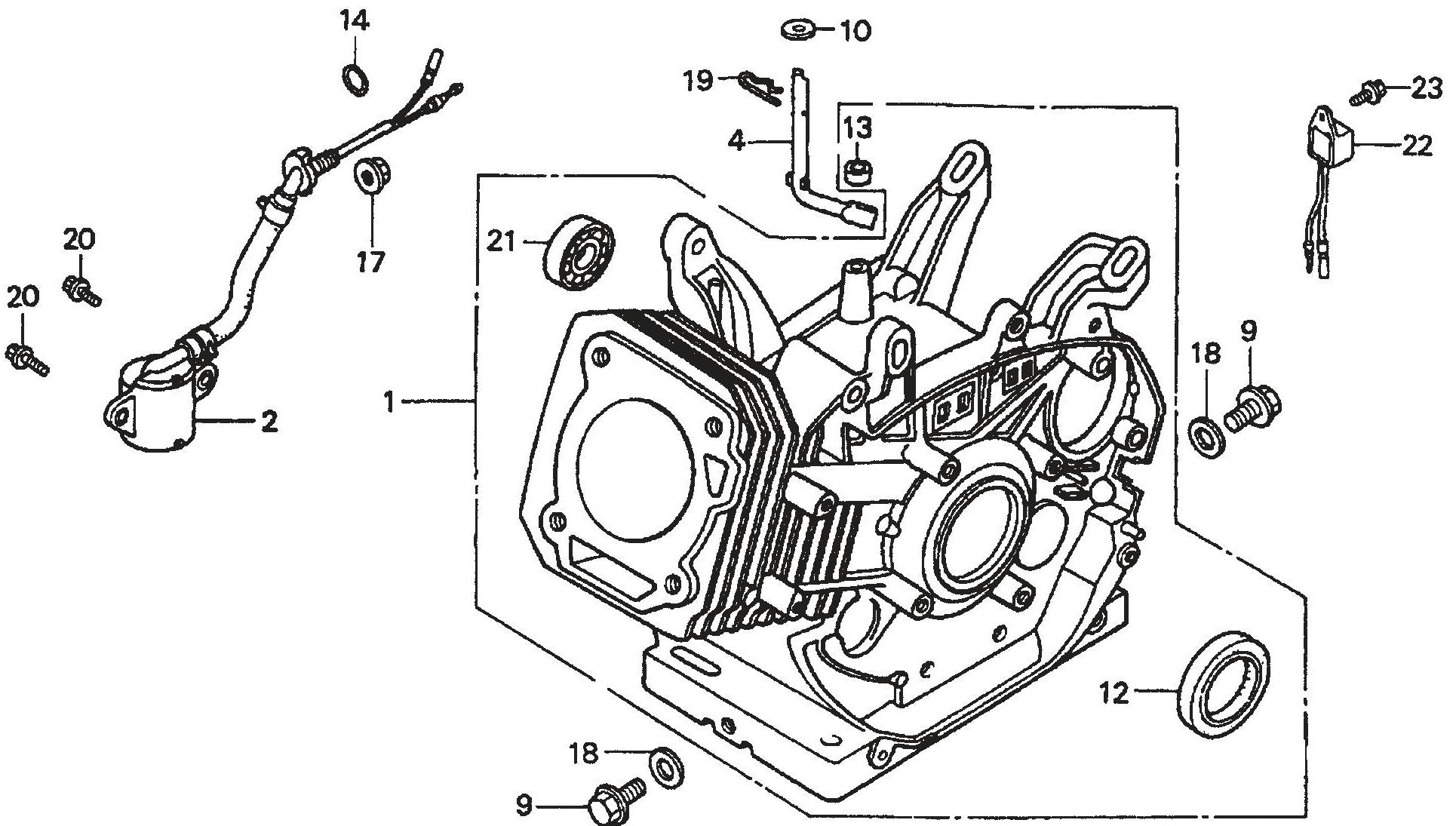 HONDA GX390K1QWT2/GX390U1QWT2 Engine Cylinder Barrel Assembly Parts For SP1 Street Pro 1 Series By Multiquip
