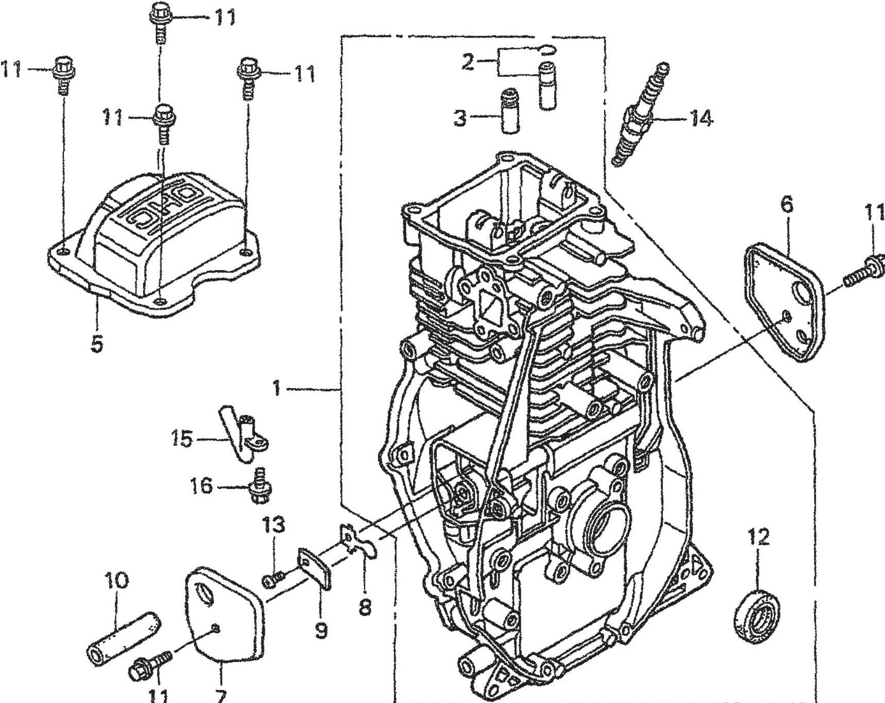 MT65HA Honda GX100KRBM Engine Cylinder Barrel Asseymbly Parts