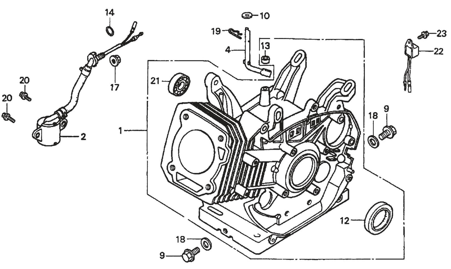 Honda GX390K1QWT2 Engine Cylinder Barrel Assembly Parts For SP2 13H20A SP2 S20H20A  By Multiquip