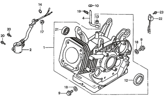 Honda GX390K1QWT2 Engine Cylinder Barrel Assembly Parts For SP2 13H20A SP2 S20H20A  By Multiquip