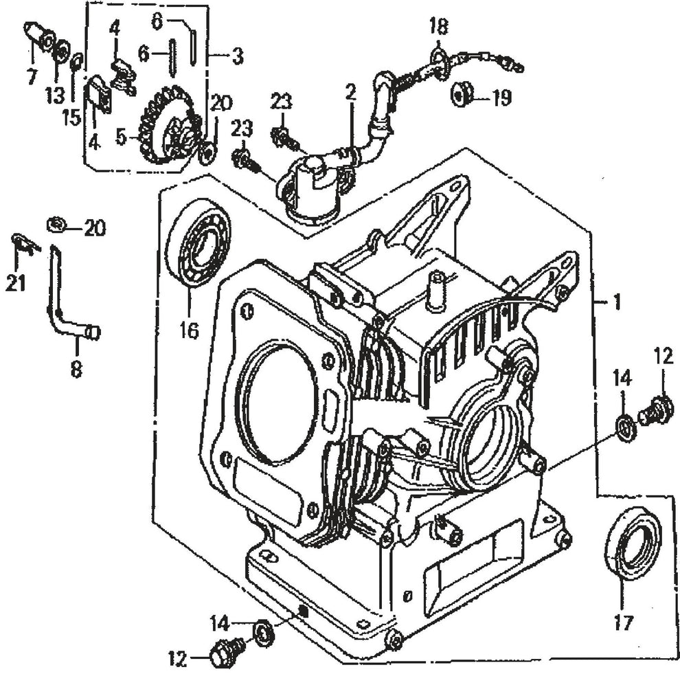 MVH120VGH GX160U1SMX4 Engine Cylinder Barrel Assembly Parts