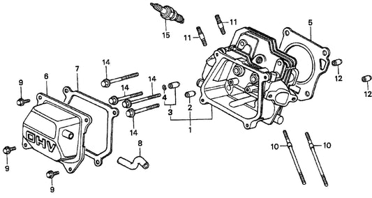 HONDA GX160K1TX2 Engine Cylinder Head Assembly Parts For T20H/QP202TH By Multiquip