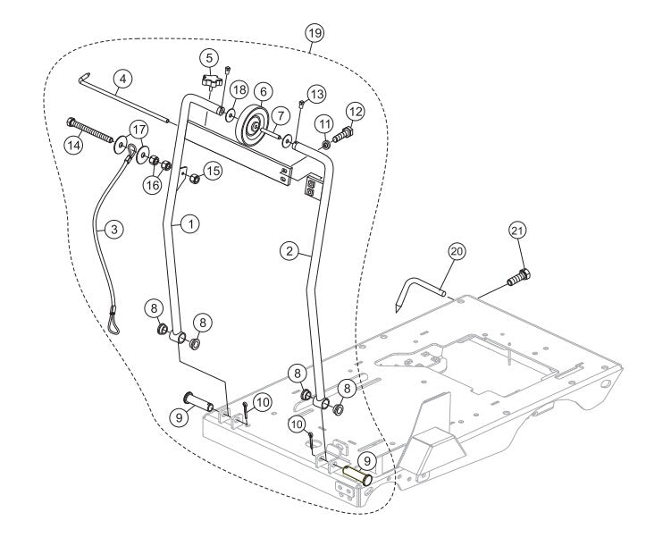 Front/Rear Pointer Assembly Parts-SP303516, SP303520, SP303526, SP303530 35 HP WISCONSIN DIESEL ENGINE
