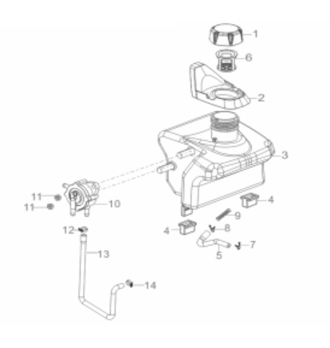 BE1200I Inverter Generator Fuel Tank Assembly Parts by BE Power Equipment