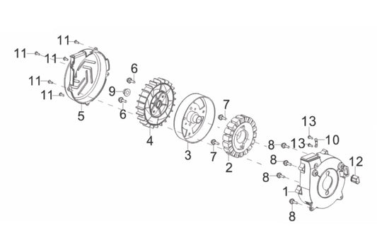 BE1200I Inverter Generator Rotor/Stator Assembly Parts by BE Power Equipment