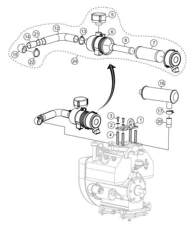 Engine Brackets Assembly Parts-SP303516, SP303520, SP303526, SP303530 35 HP WISCONSIN DIESEL ENGINE